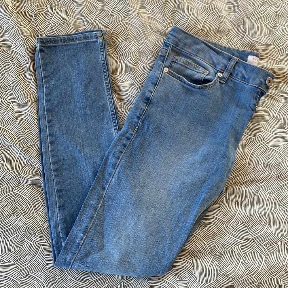 Topman Stretch Skinny Blue Jeans 32/32